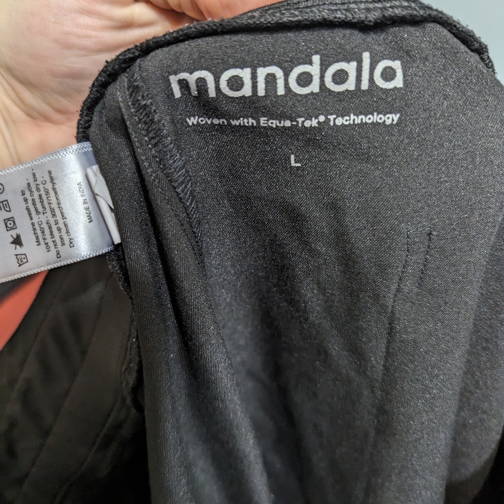 *Bundle* black mandala scrub pant